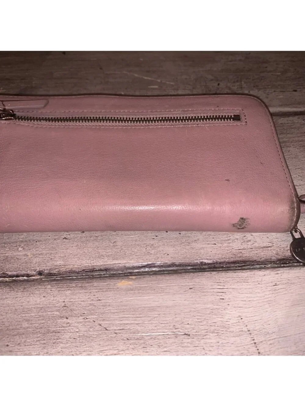 Ted baker pink leather wallet